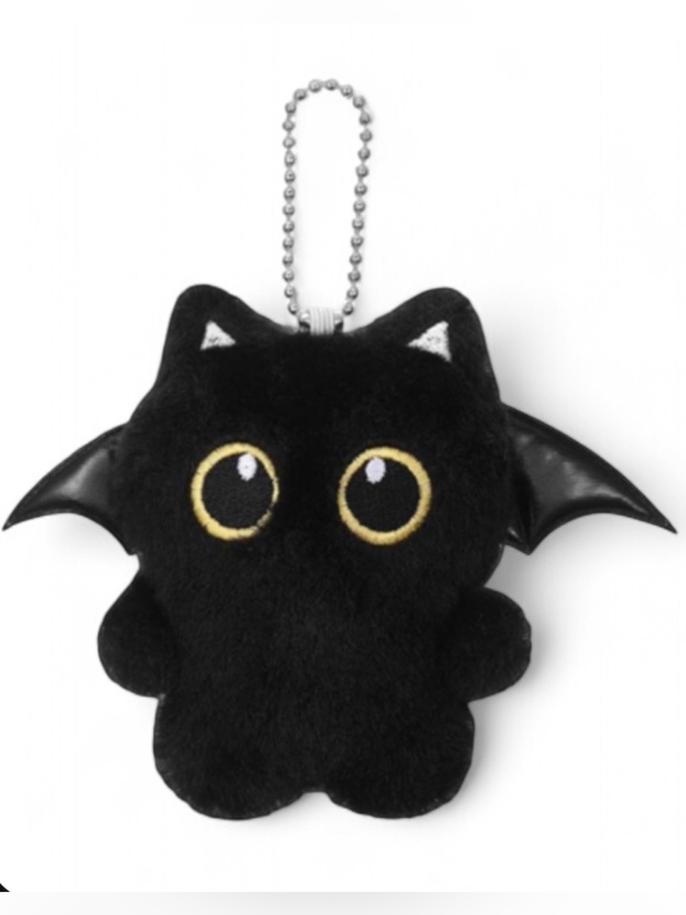 🐈‍⬛NEW Black Cat Vampire Bat Bag Charm
Plush Fuzzy Eyes Cute Kitty Y2K Kawai